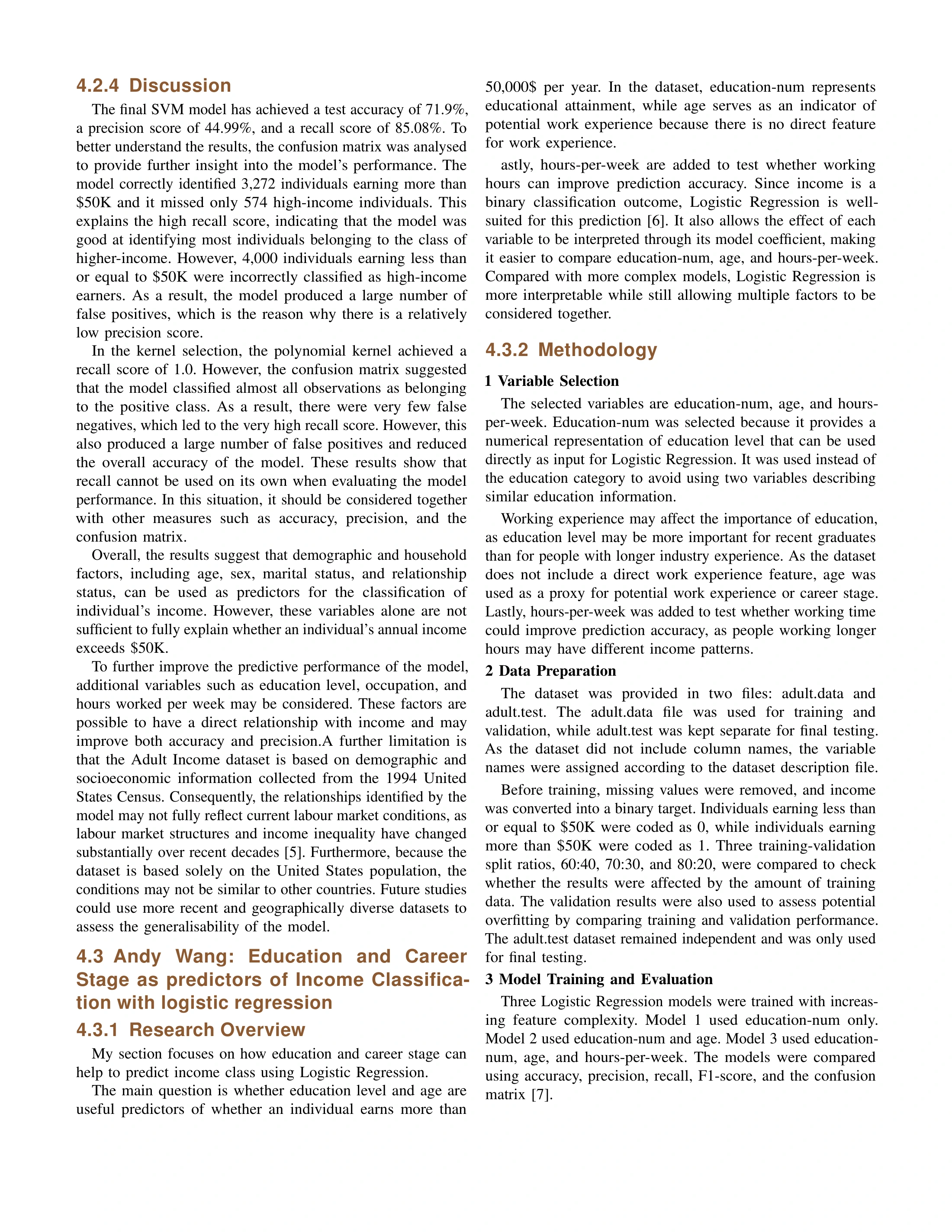 Data Science — report page 6