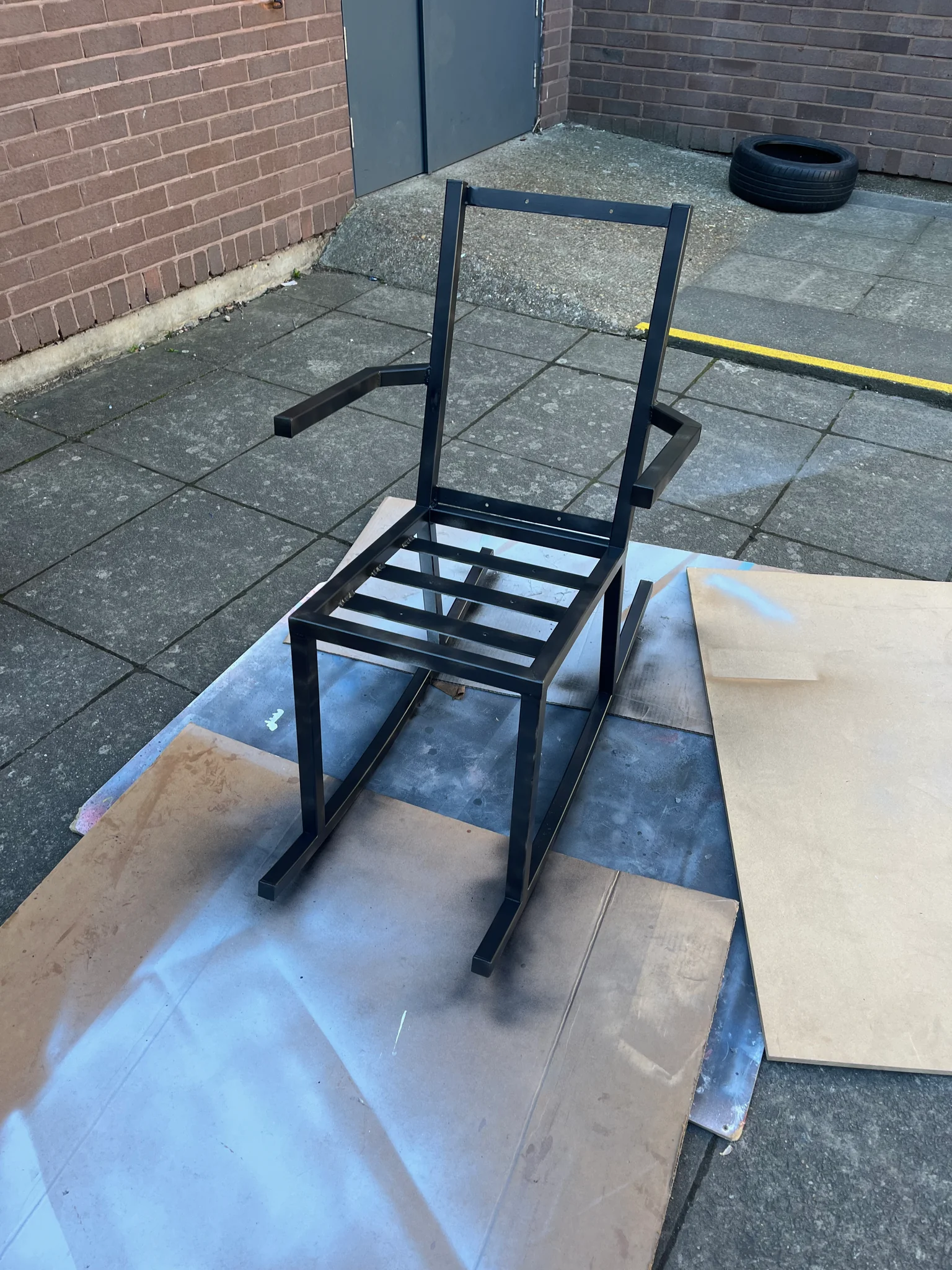 Steel Rocking Chair